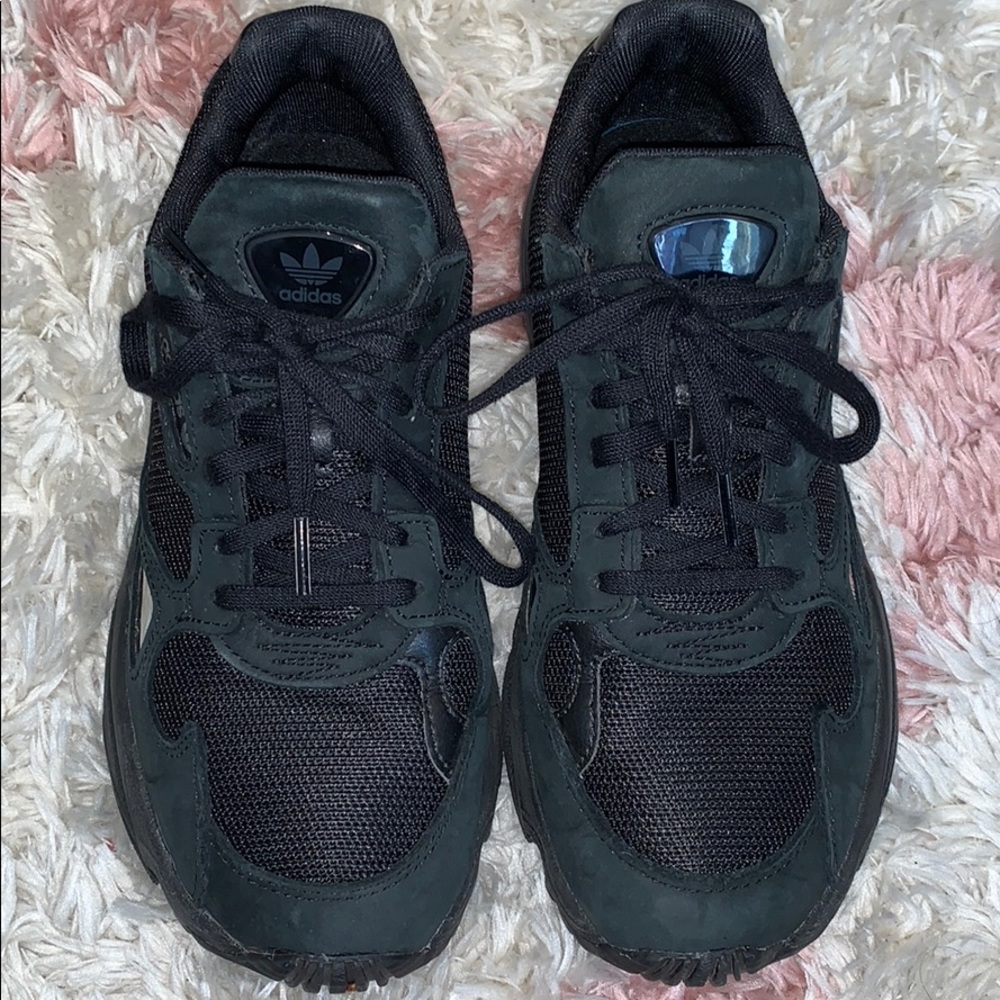 Adidas all black shoes